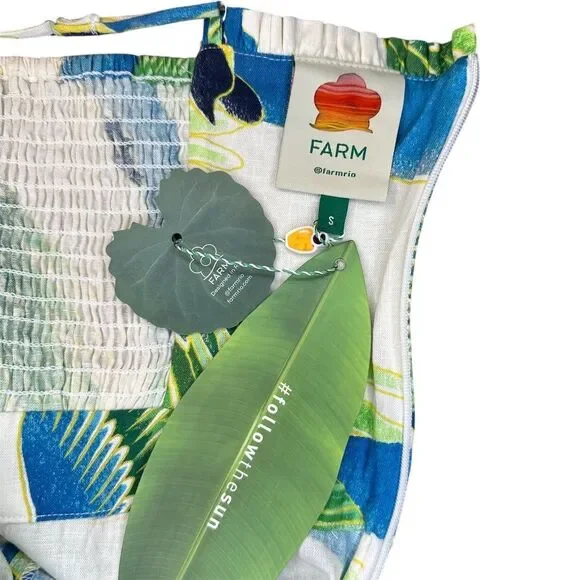 Farm Rio Women's Sleeveless Jumpsuit Parrots & Palms Print Size S - Picture 7 of 8